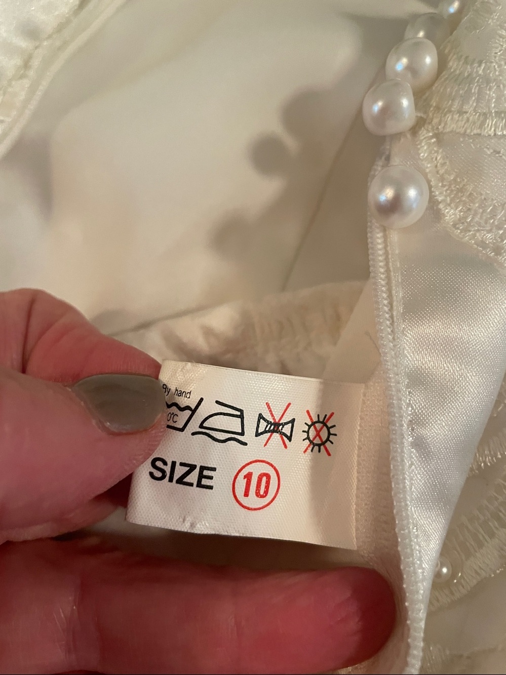 Wedding Dress  Ivory Satin Lace - Puff Sleeves - Picture 9 of 16